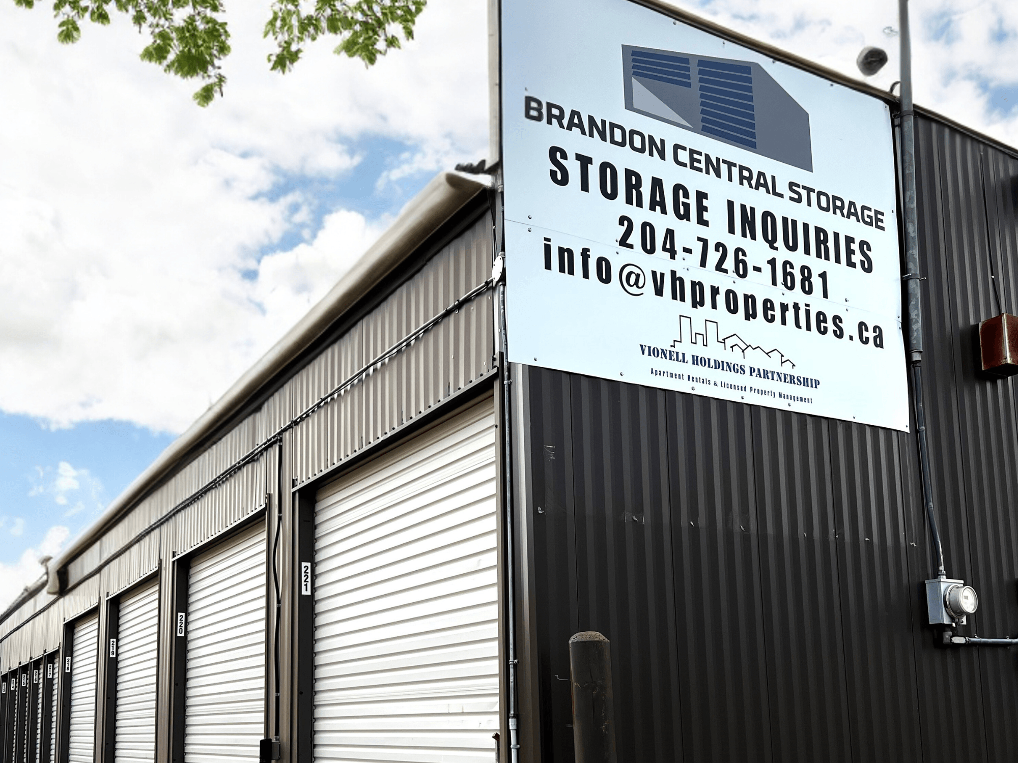 the facade of a building with a sign